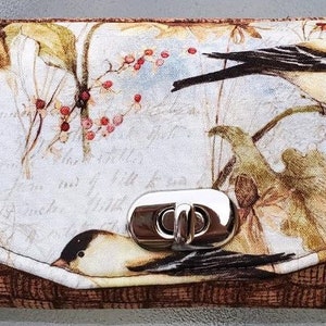 Cartera de girasol/pájaro