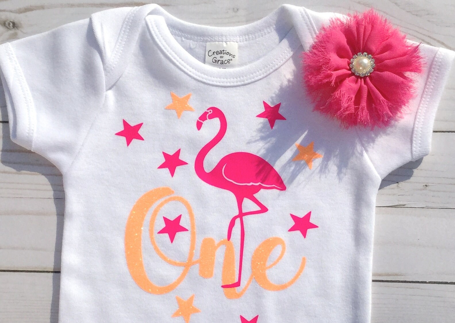 flamingo 1st birthday outfit