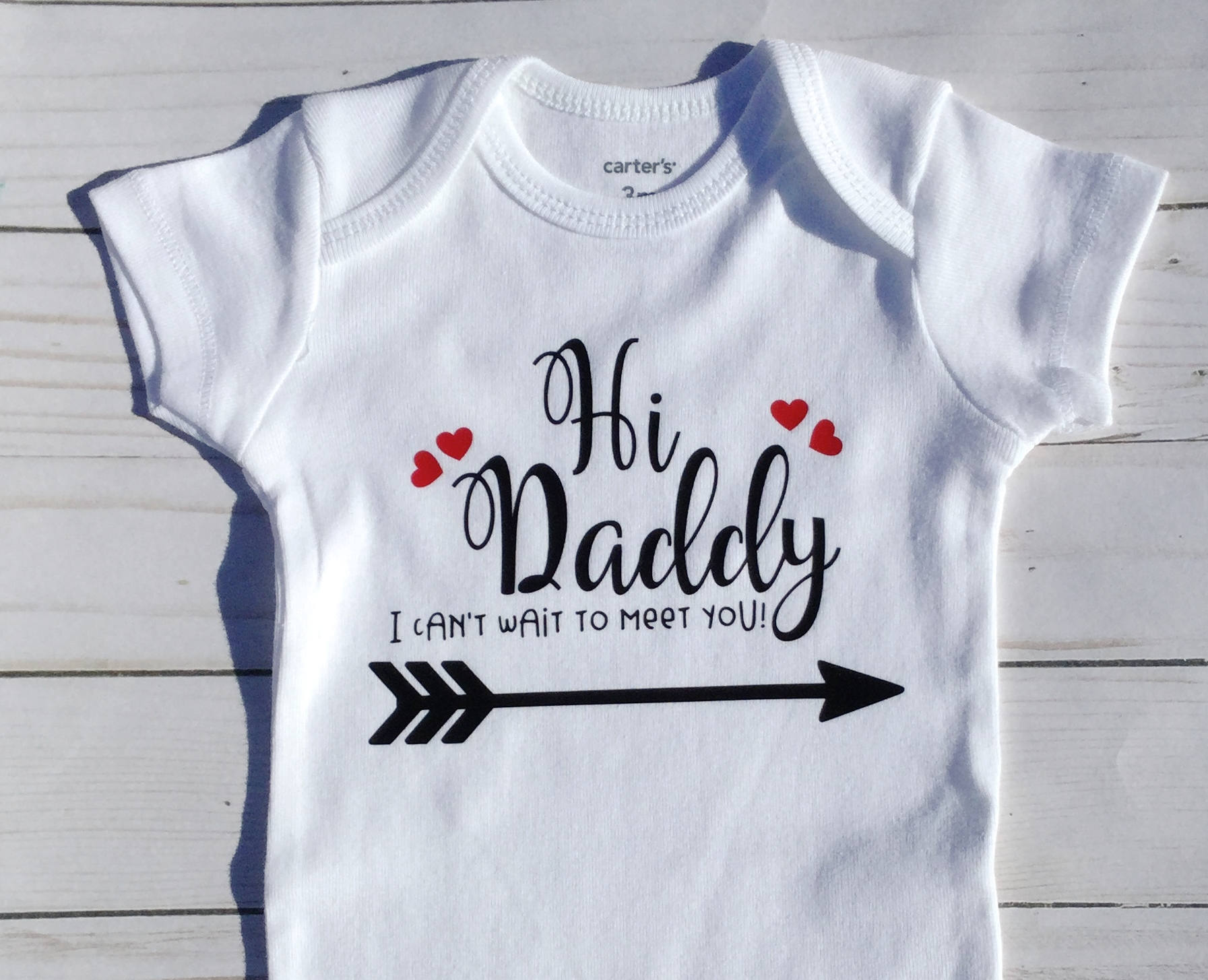 Hello Daddy Baby Girl Bodysuit Baby Clothes Pregnancy Announcement