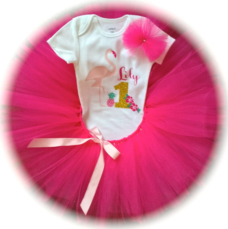 Flamingo First Birthday Outfit Girl/Cake Smash Outfit/Tutu | Etsy