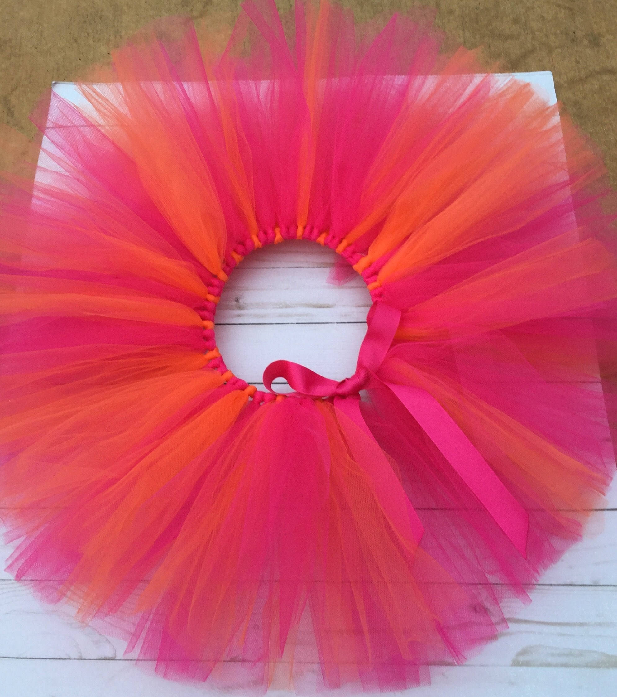 orange tutu baby