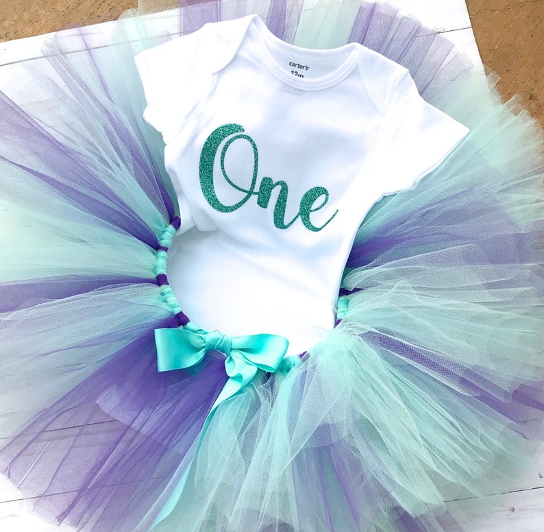 teal tutu baby