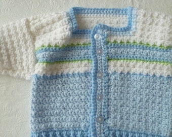 hand crocheted baby cardigan