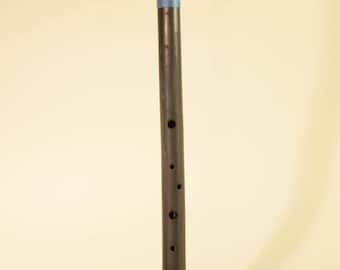 &quot;Blues&quot; transverse flute in bucchero ceramic