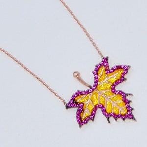 Leaf Necklace - Silver Leaf Necklace -  Necklace Leaf - Gold Leaf Necklace - Silver Leaf - CZ Leaf Necklace - Leaf, Pandora, Cartier, LV