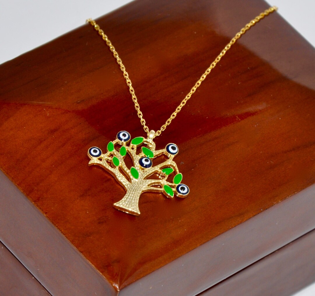 Family Tree Necklace Life of Tree Necklace Mom Jewelry Tree Etsy