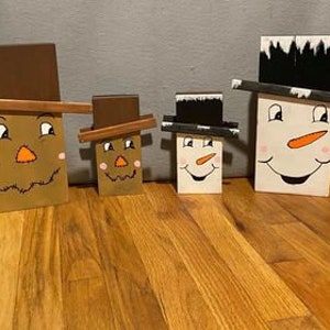 Reversible Scarecrow and Snowman