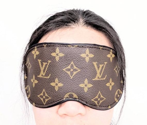 RepurposedLouis Vuitton eye mask Upcycled Louis Vuitton eye | Etsy
