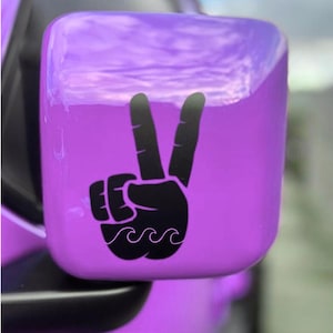 Beach Wave, Wave Mirror Decals, Off Road Wave, l, Wave Sticker, Peace Decal, Ocean Decal, Ocean Wave