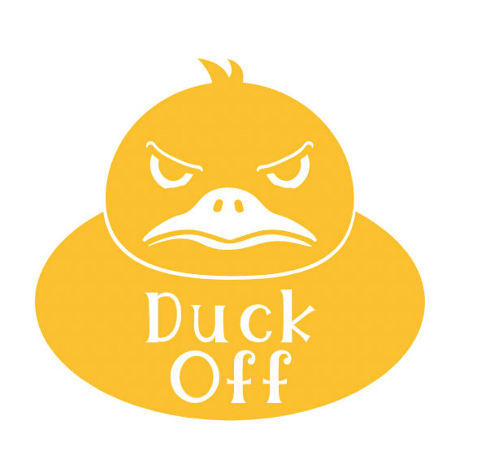 Duck Off & Duck Rated Decals or Sticker Sheet Etsy