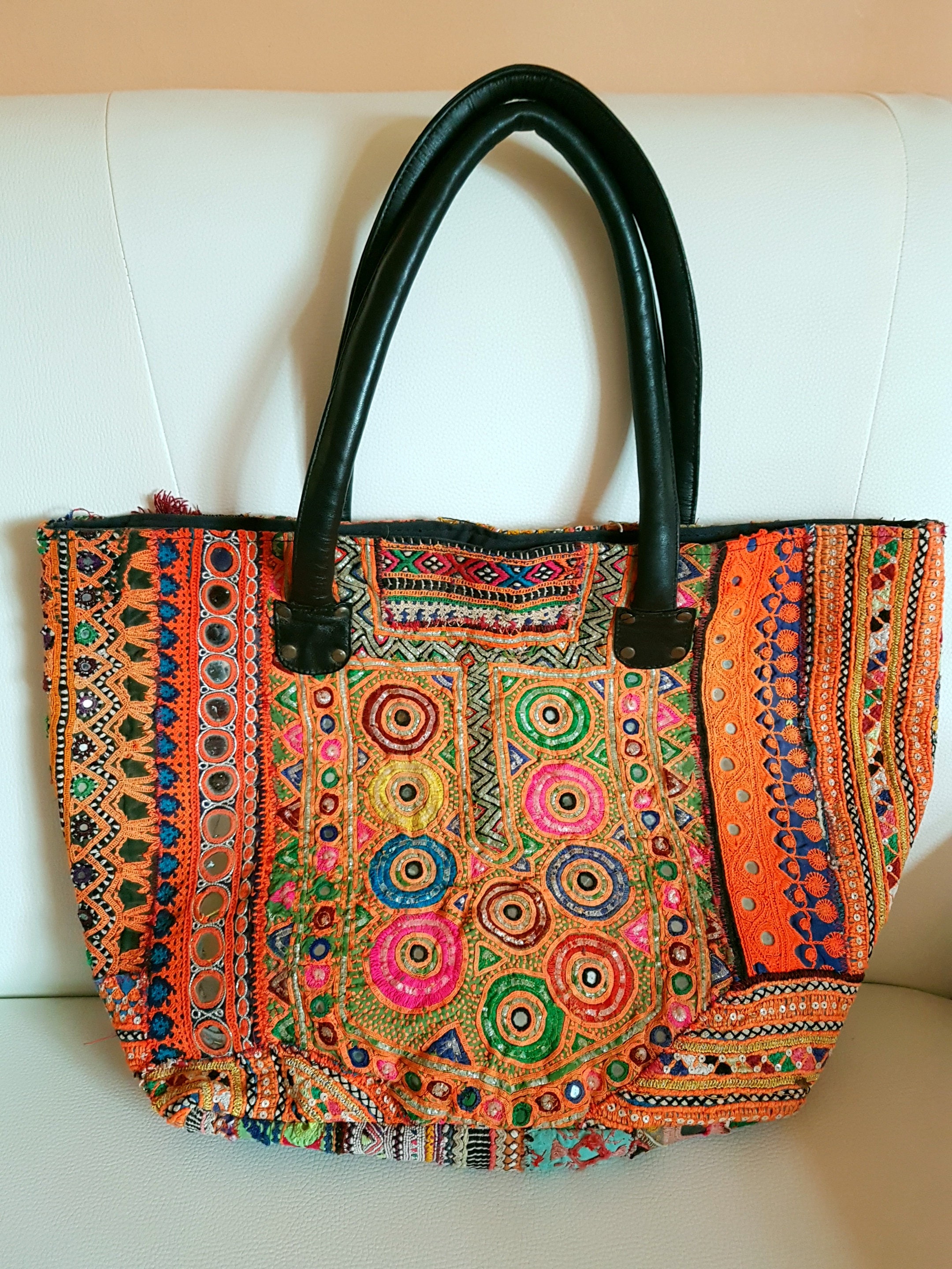 Vintage Banjara Boho shopping bag Boho yoke bag Evening | Etsy