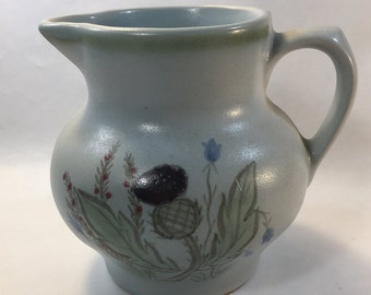 BUCHAN PORTOBELLO THISTLEWARE 6.5 OVAL BUTTER DISH MADE IN SCOTLAND THISTLE