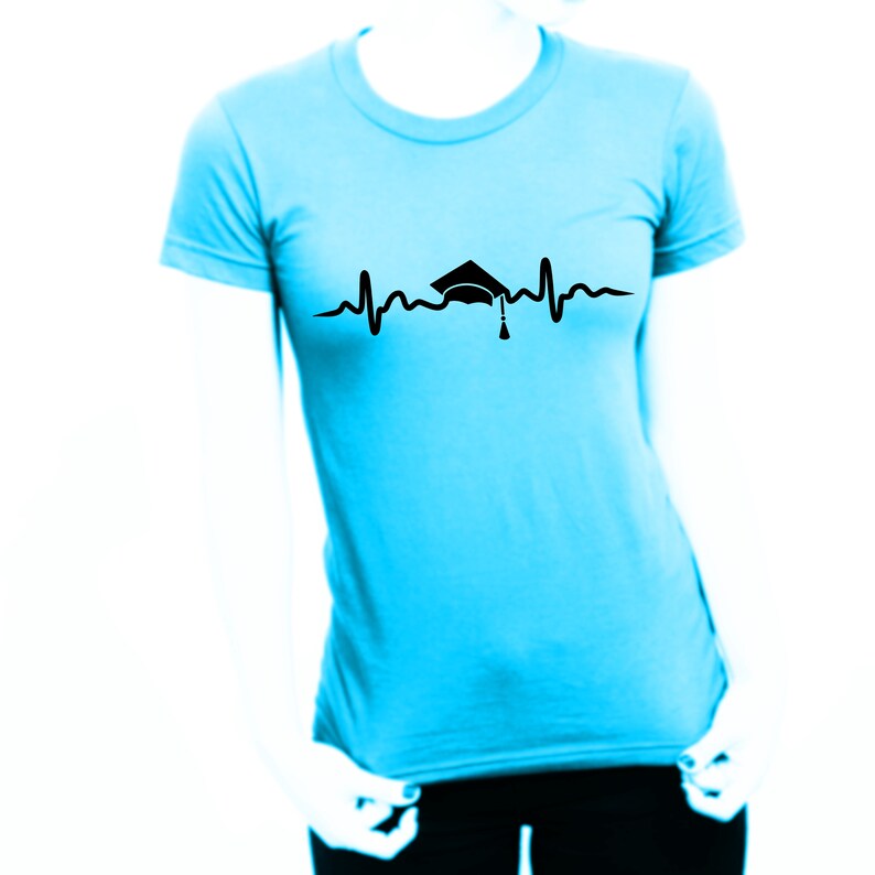 Heartbeat Graduation Cap SVG Graduation Cap SVG Grad SVG Etsy