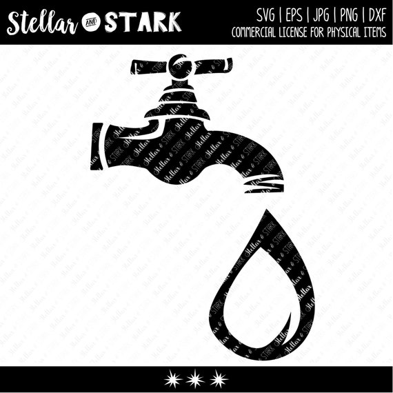 Download Spigot Water Drop Svg Dxf Eps Jpg Transparent Png Etsy