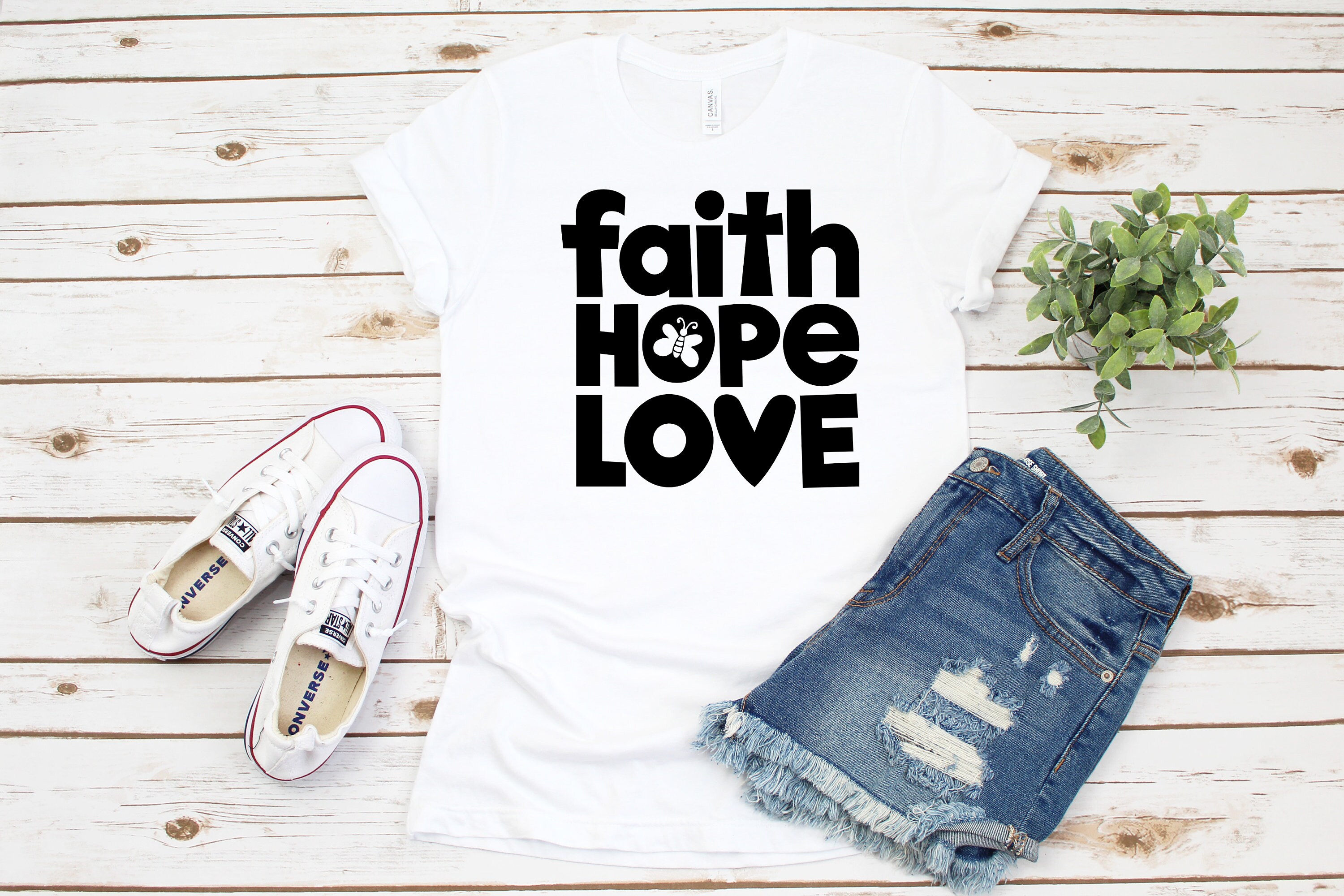 Download Faith Hope Love Svg Faith Cross Svg Hope Butterfly Svg | Etsy
