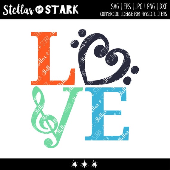 Music Love Svg Music Svg Love Svg Music Love Cut File Etsy