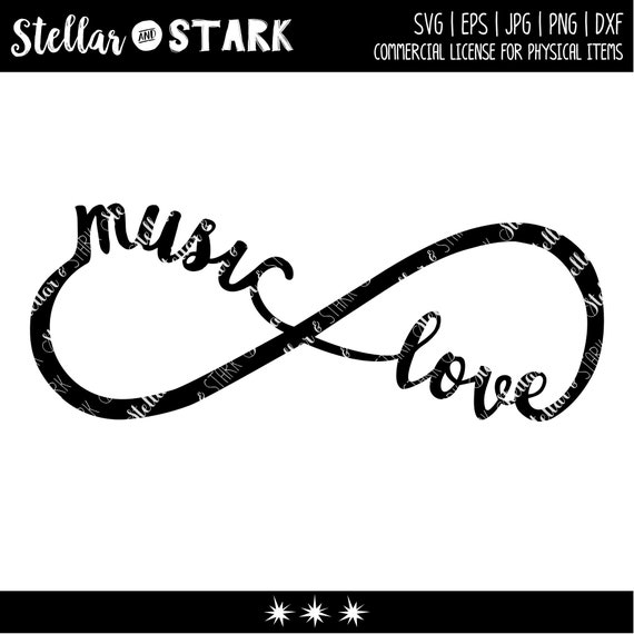 Infinity Sign Svg Music Love Cut File