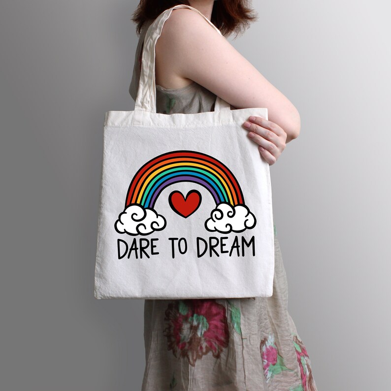 Download Dare to Dream Rainbow and Heart Svg Rainbow Svg Heart Svg ...