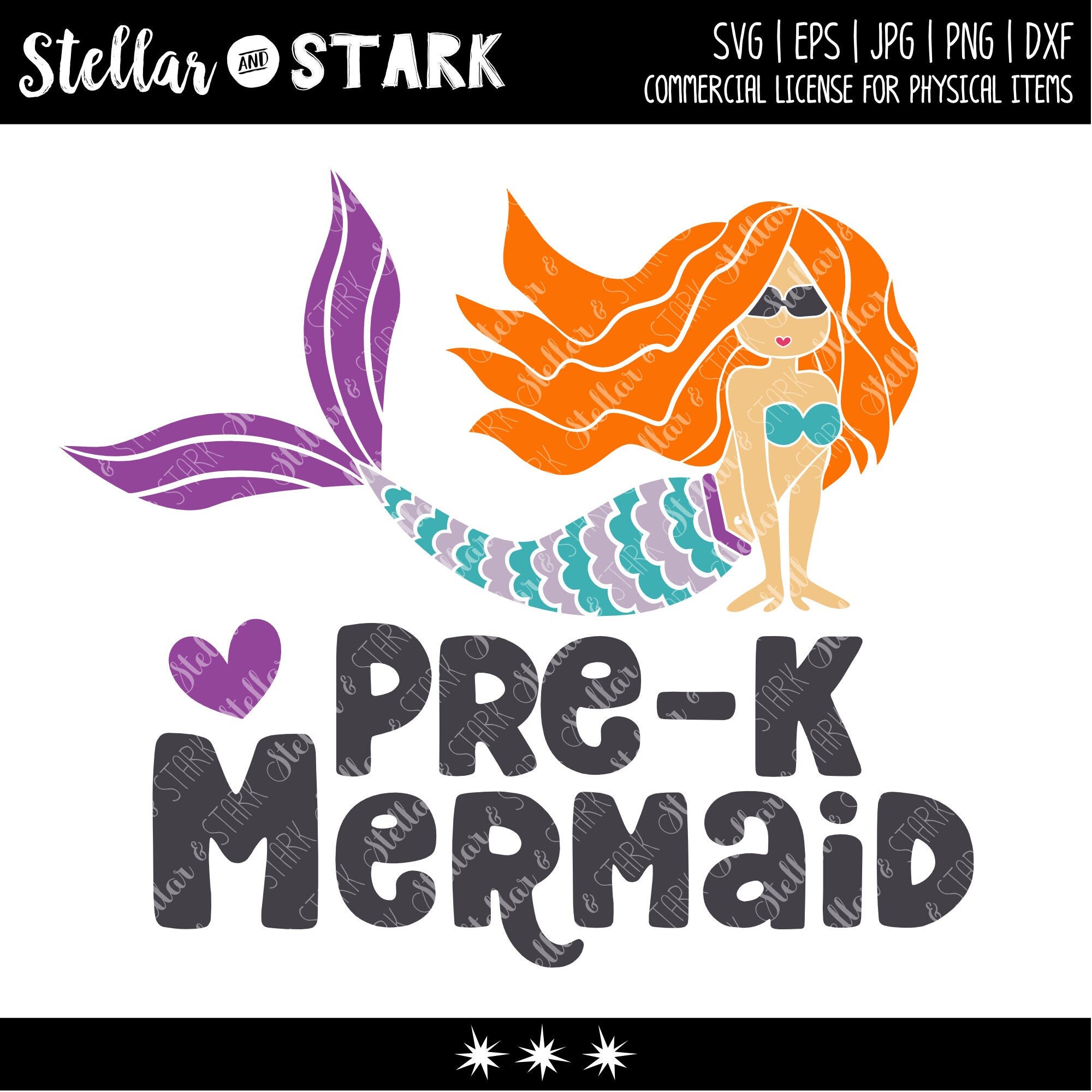 Download Pre K Mermaid Svg Little Mermaid Svg Back To School Svg Etsy