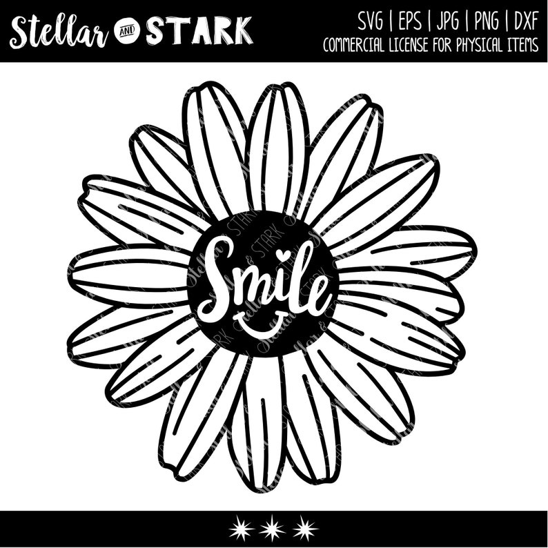 Download Smiley Face Daisy Svg Smile Daisy Svg Smile Daisy Cut File Etsy