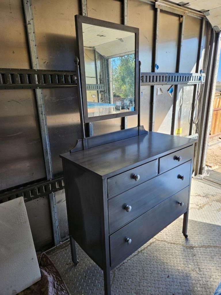 Simmons Metal Vanity Dresser With Mirror - Refinished - Etsy