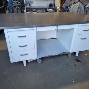 Double Pedestal Tanker Desk- Oversize Top Executive
