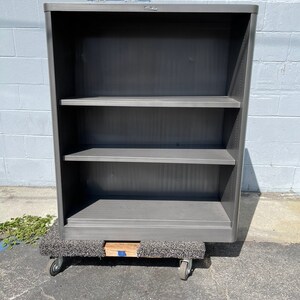 McDowell and Craig- Brush Steel Bookcase - Vintage Steel