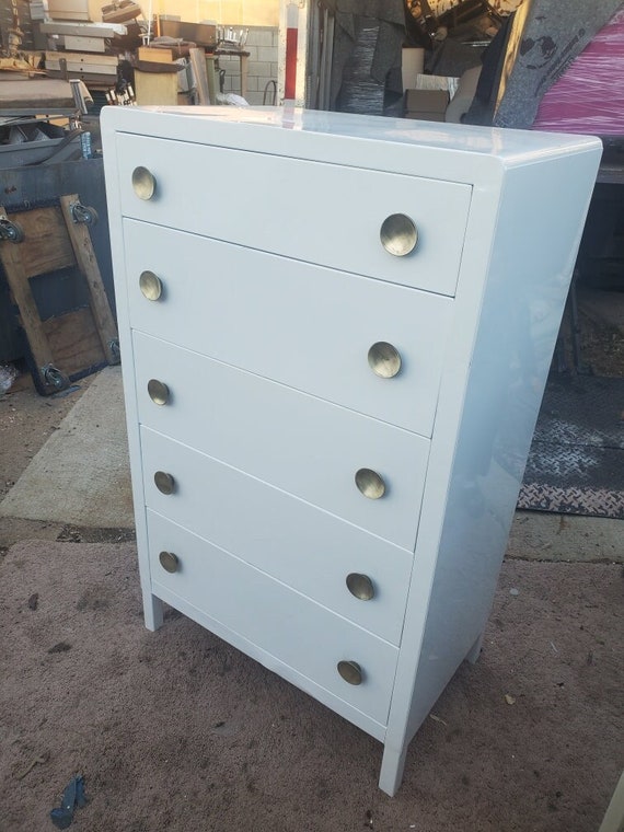 Buy Simmons Tall Boy Dresser Vintage Steel Online in India Etsy