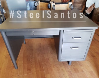 Old 2024 steel desk