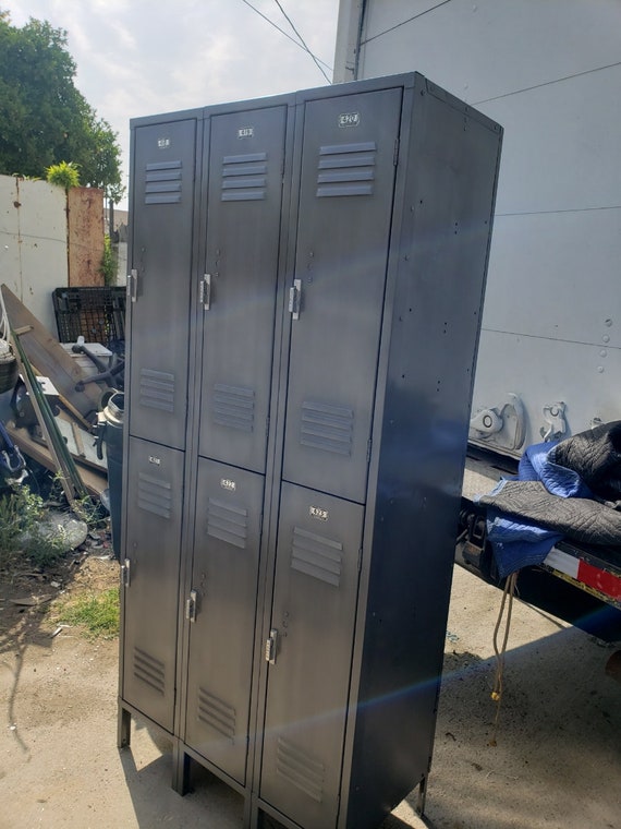 Vintage Steel Unit Locker With Six Doors - Etsy