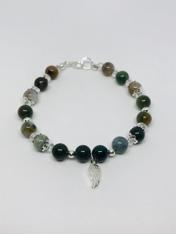 GEMSTONE CRYSTAL ROCK CRYSTAL CHIP BRACELET WITH CLASP