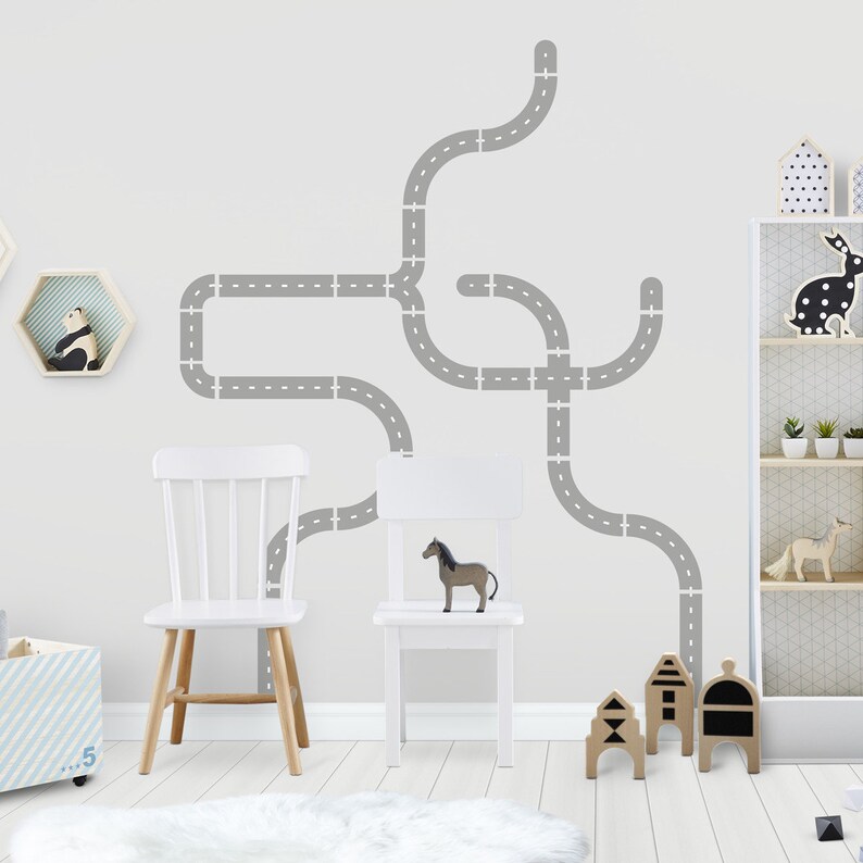 Road Stickers Road Decals Road Wall Stickers Roads Etsy