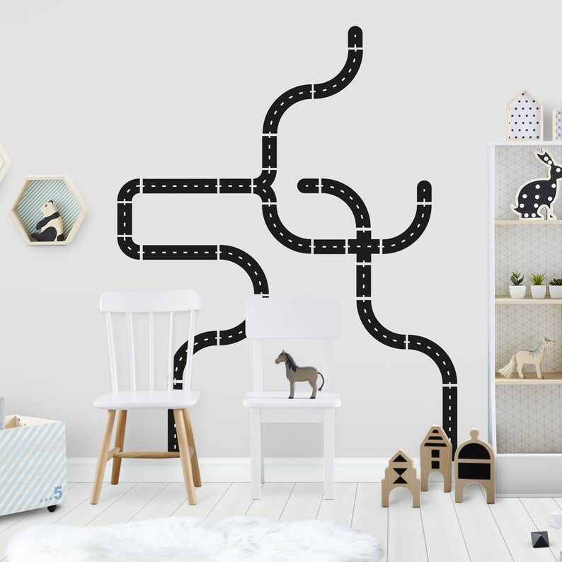 Build Your Own Road Boys Bedroom Wall Decals Stickers