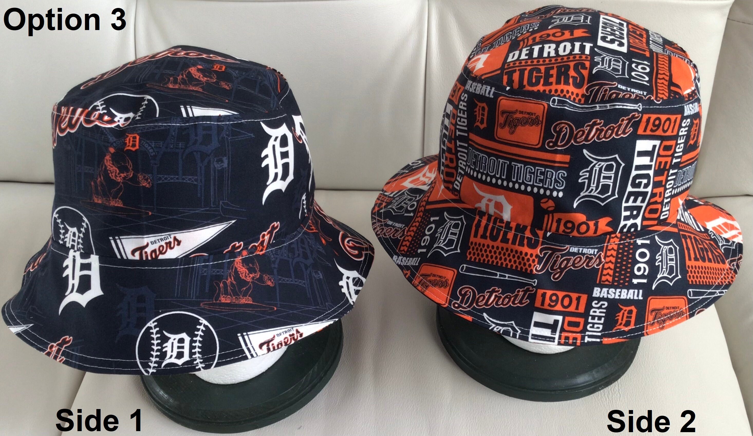 Detroit Tigers Reversible Bucket Hats Etsy