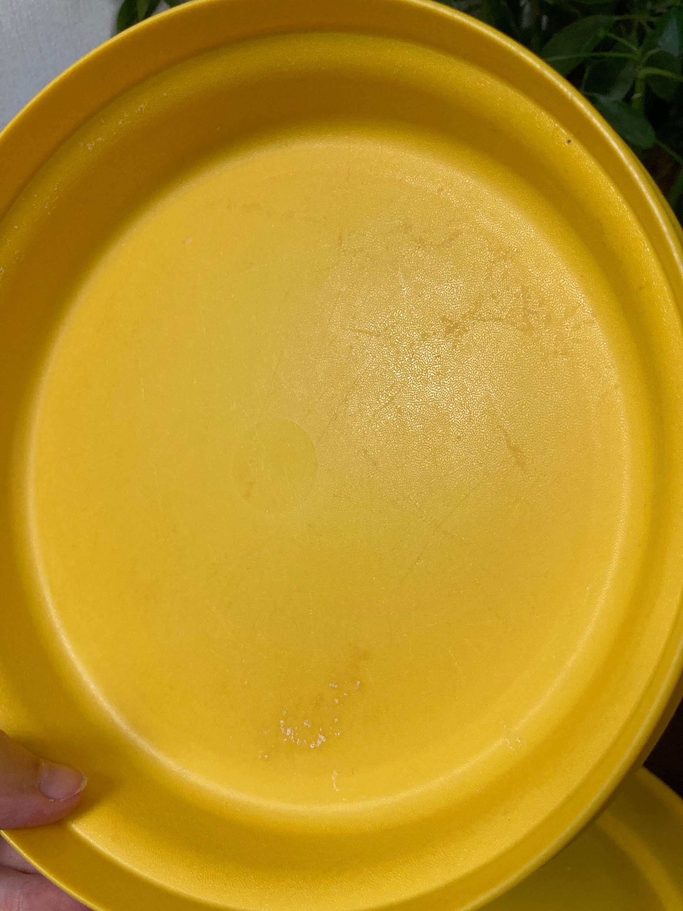 Flat Yellow Tupperware Container - Etsy
