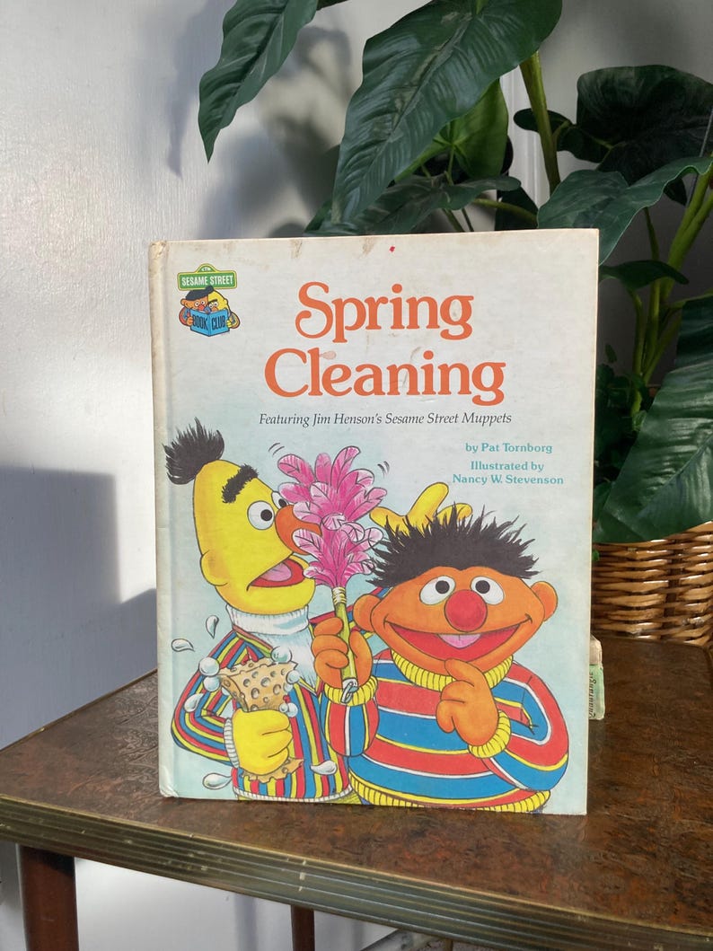 Spring Clean Up Books Spring Cleaning Sesame Street Book - Etsy