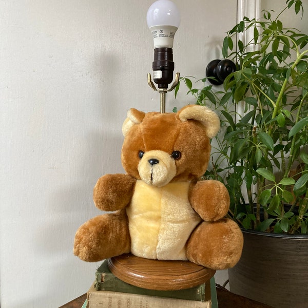 Teddy Bear Lamp Etsy