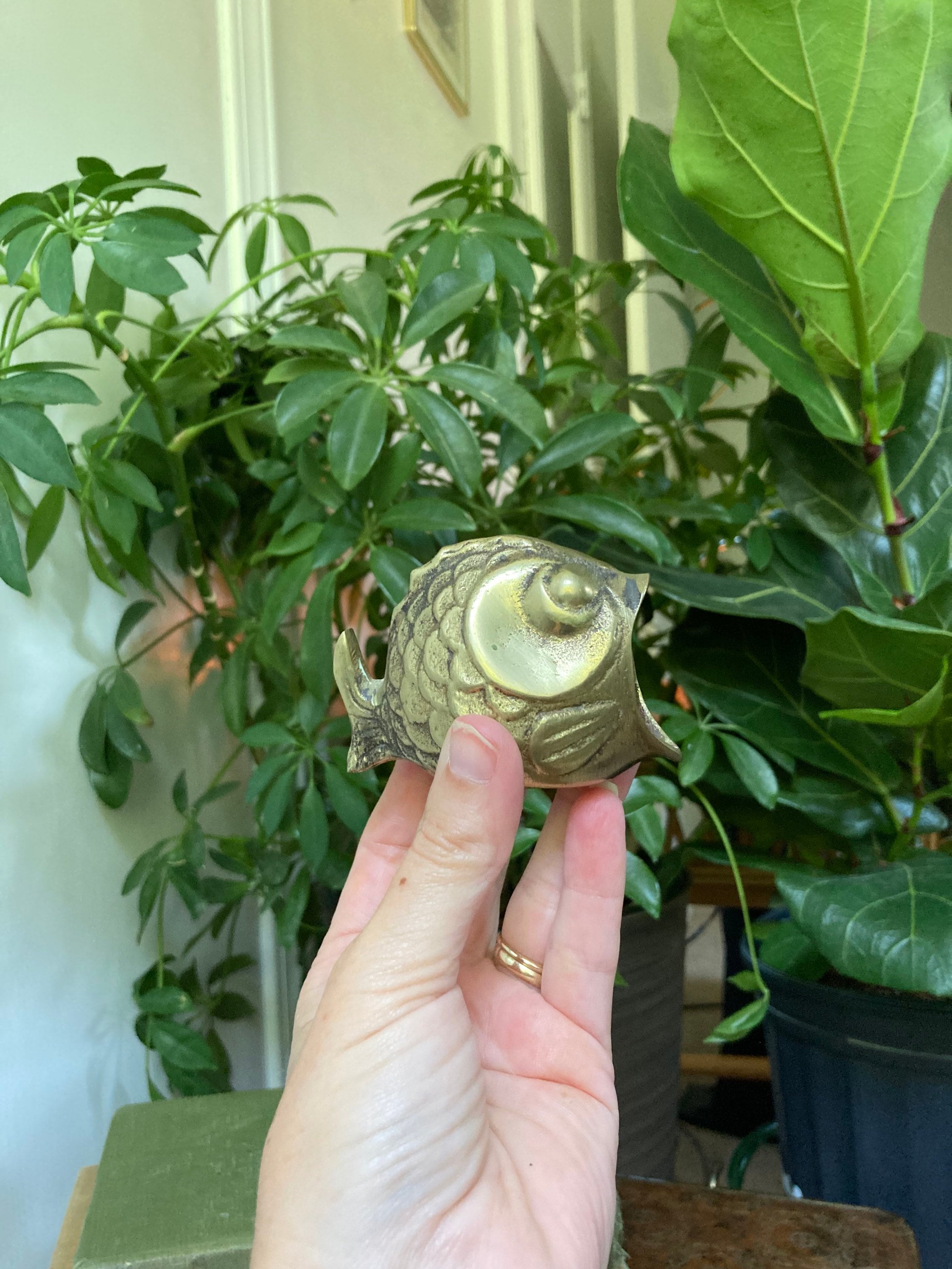 Brass fish ashtray Etsy