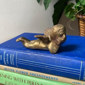Vintage brass cherub