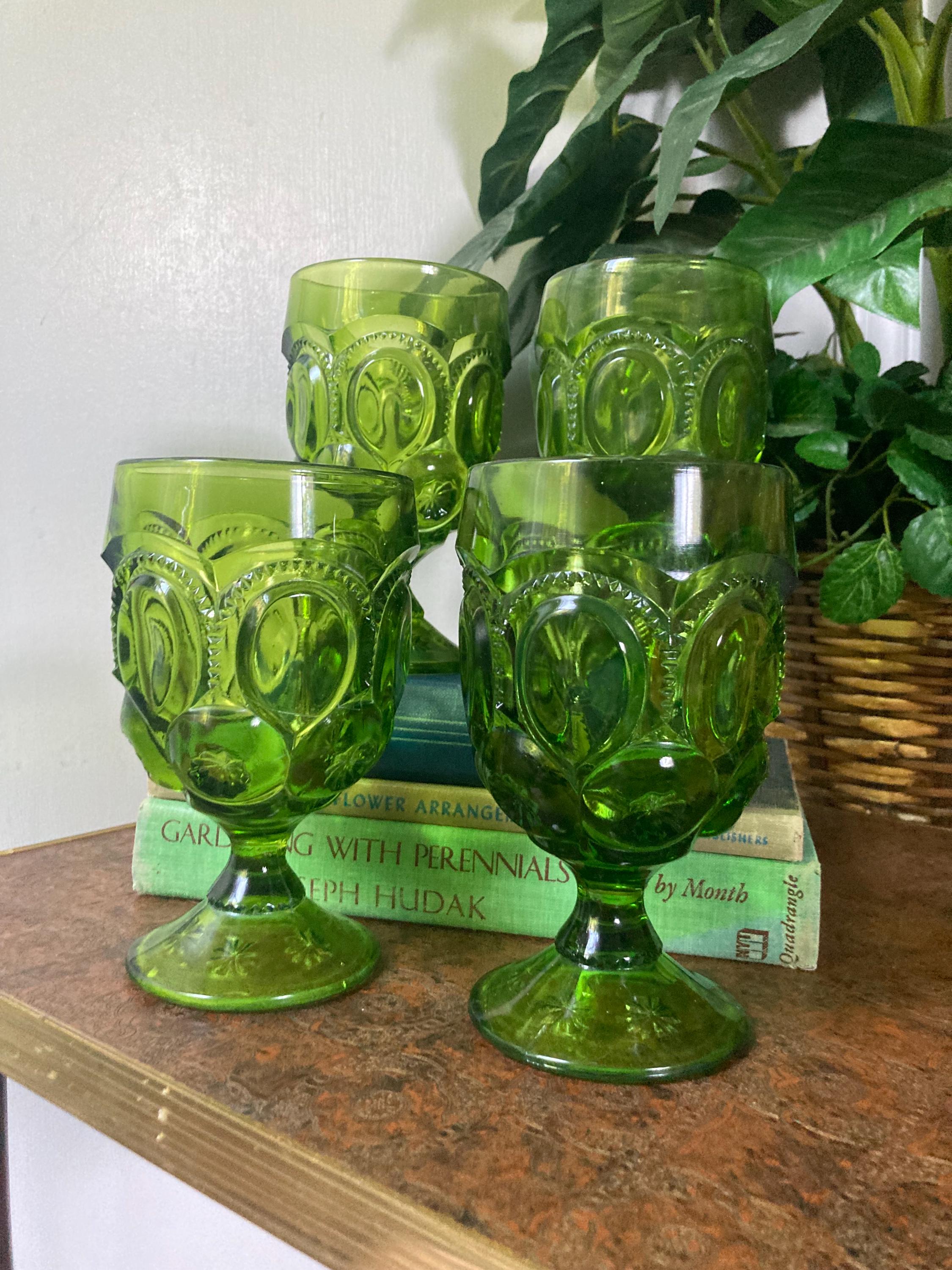Avocado Green LE Smith Moon and Stars Goblets - Etsy