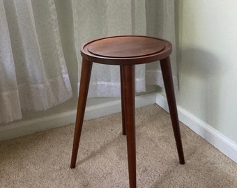 vintage teak side table.   B