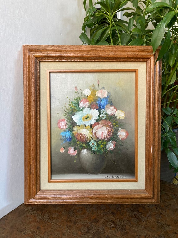 Vintage Original Floral Painting Vintage Original Floral Painting