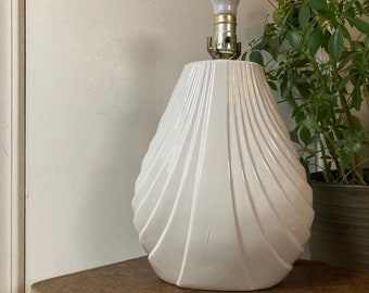 White Art Deco lamp