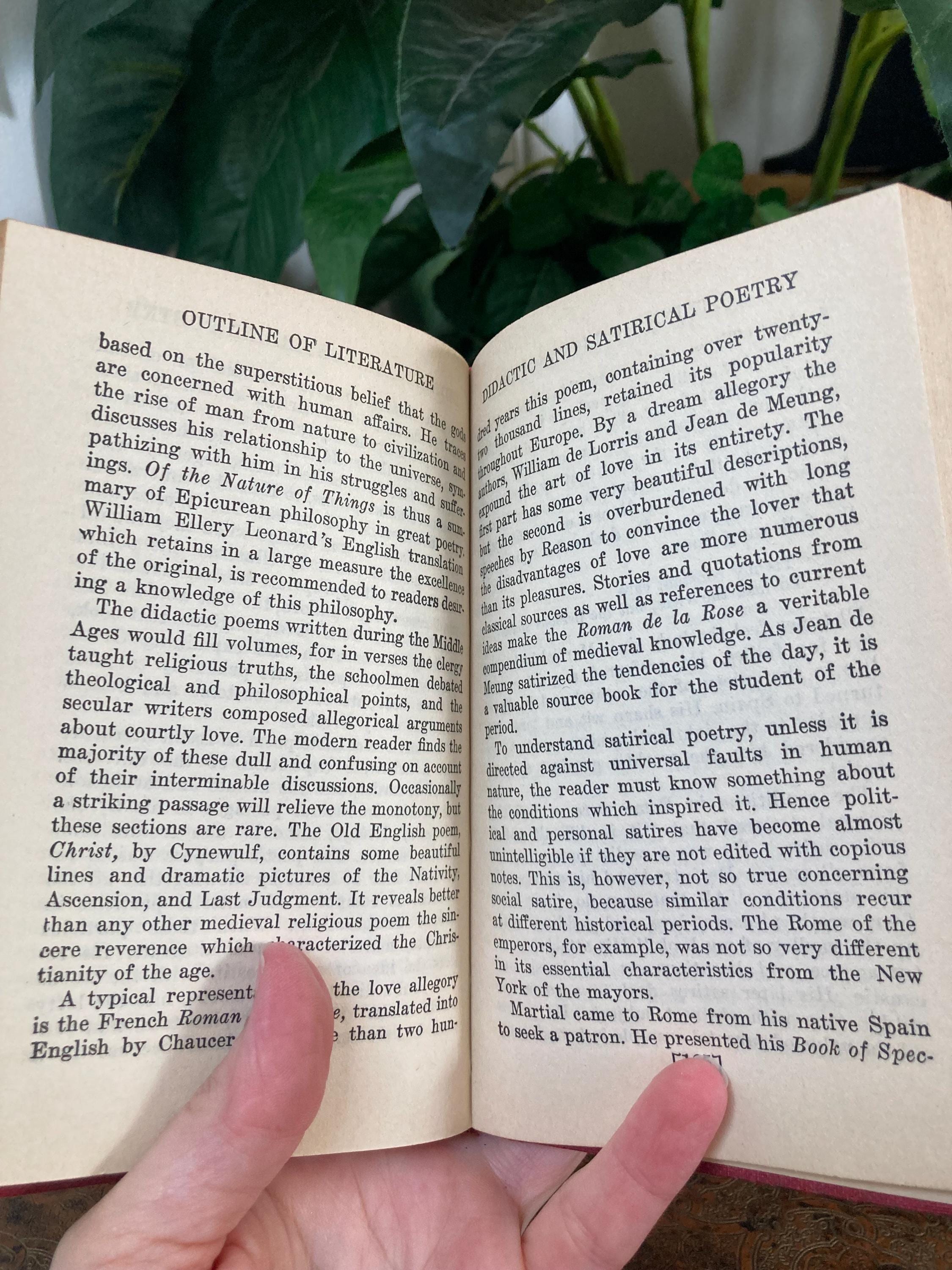 Pocket Library Definition 1929 Pocket Library Outline of Literature Part 2 - Etsy