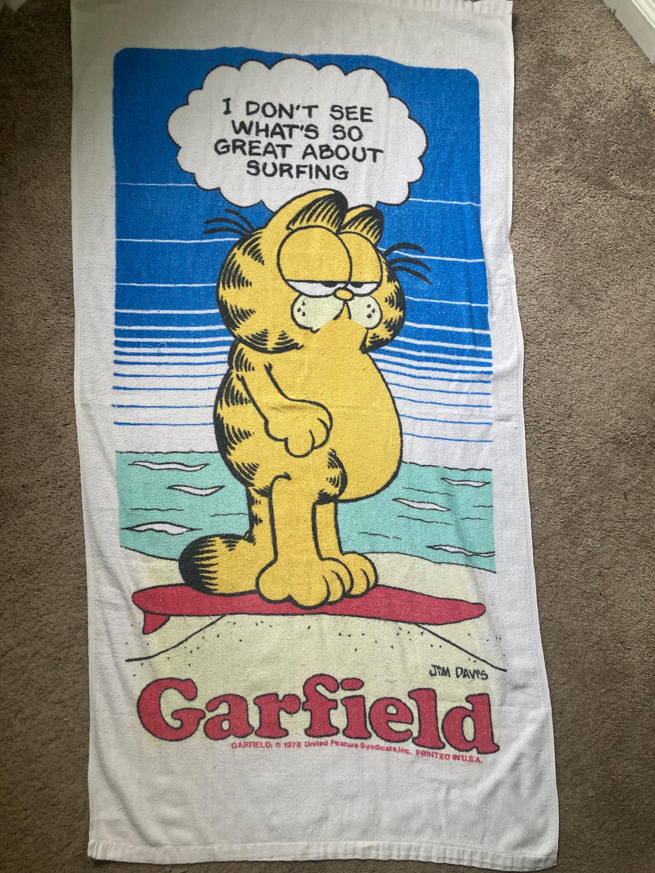 Garfield Beach Towel - Etsy