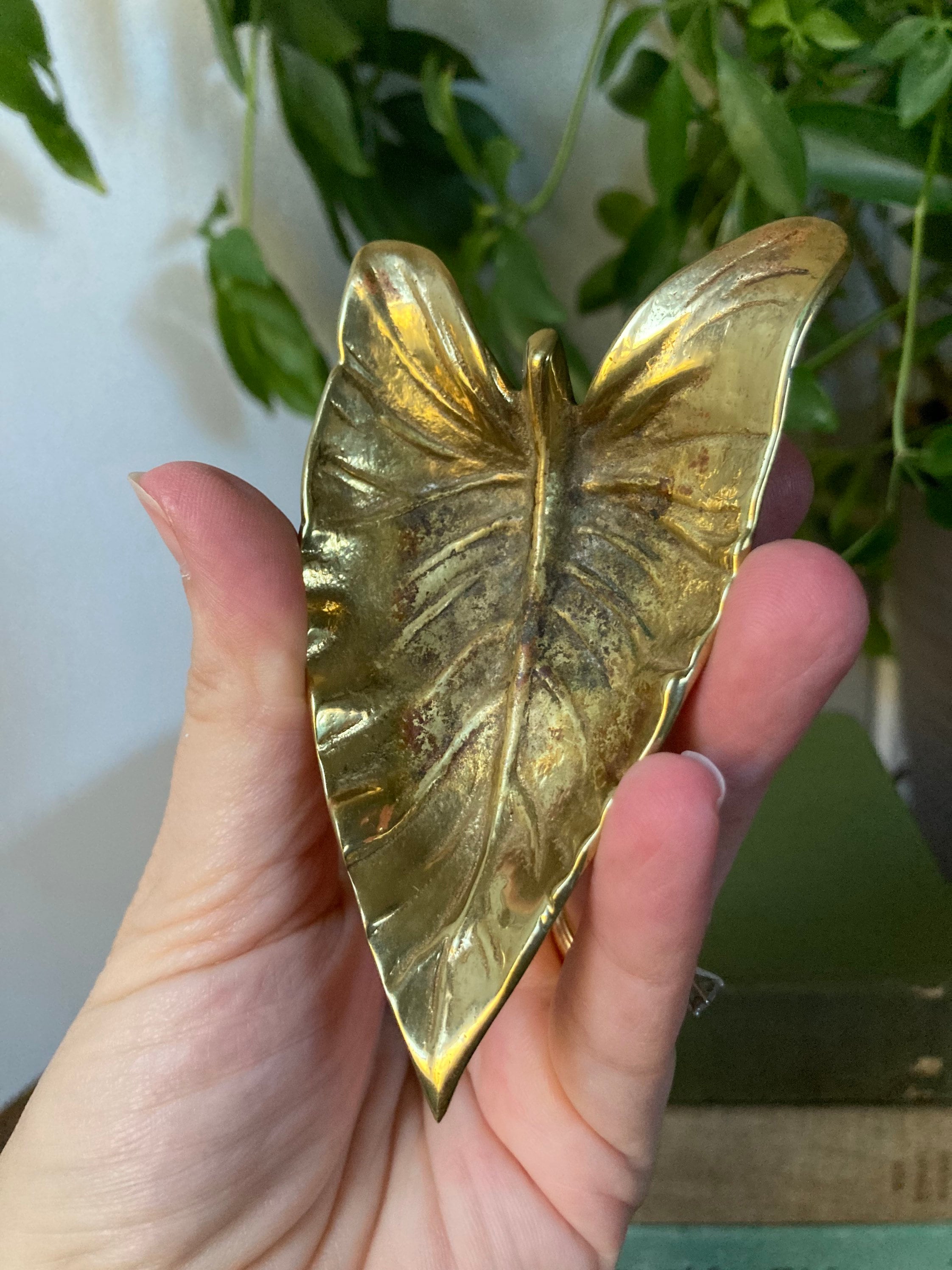 希少】ヴィンテージ1948 Calla Lily Leaf トレイ