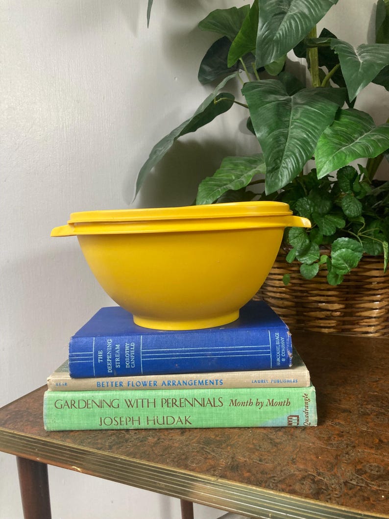 Yellow Tupperware Container - Etsy