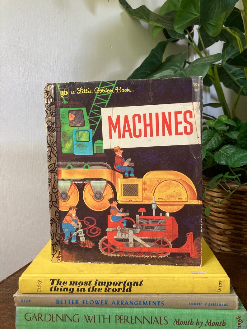 Vintage Little Golden Book Machines 1961 - Etsy