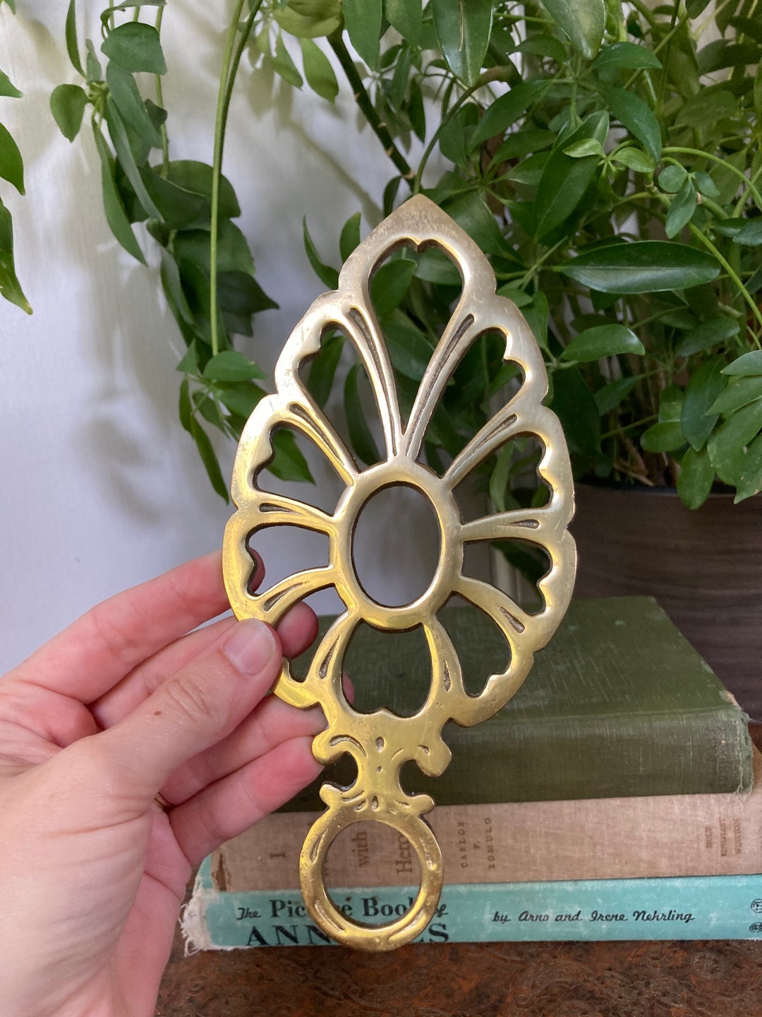 Brass Trivet Made in Japan Etsy