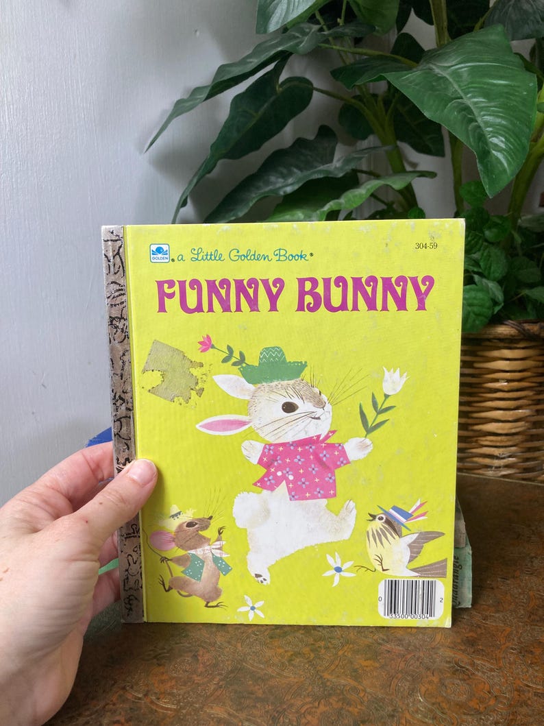Funny Rabbit Book Funny Bunny Little Golden Book - Etsy